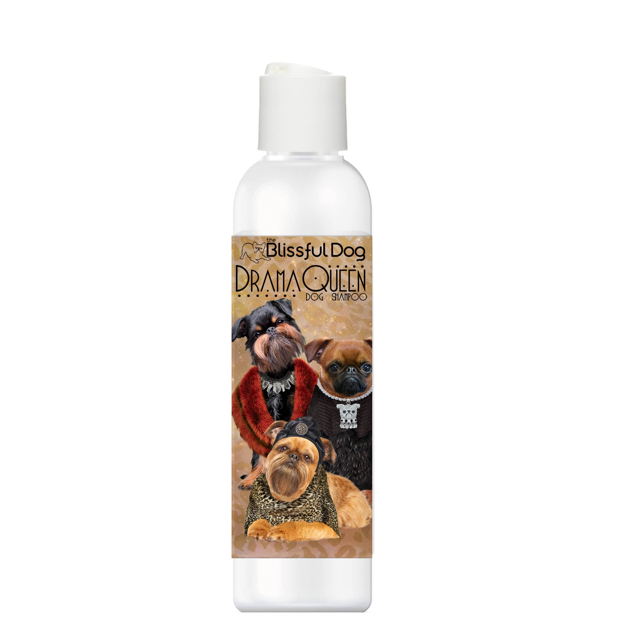 The Blissful Dog Brussels Griffon Drama Queen Dog Shampoo - 8 oz | Gentle Cleansing for Sensitive Skin | Perfect for Show Dogs & Daily Grooming