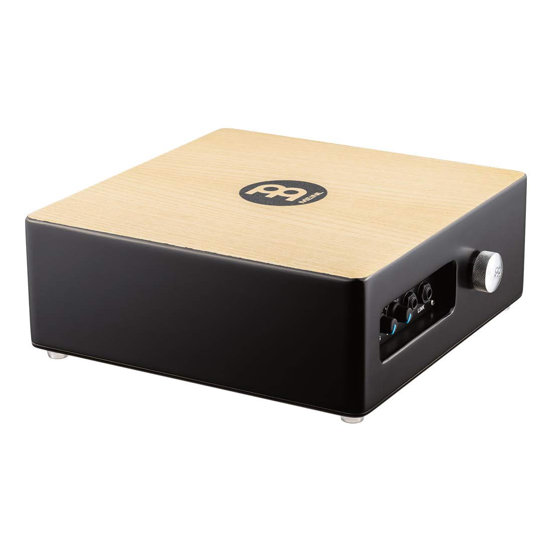 Meinl Percussion Pickup Cajon Snare with Electronics - Compatible with Amp & PA Systems - Includes Standard Brushes - Premium American White Ash/MDF Construction - 2-Year Warranty (TMPPCS) - Perfect for Live Performances, Studio Recording & Acoustic Jam Sessions