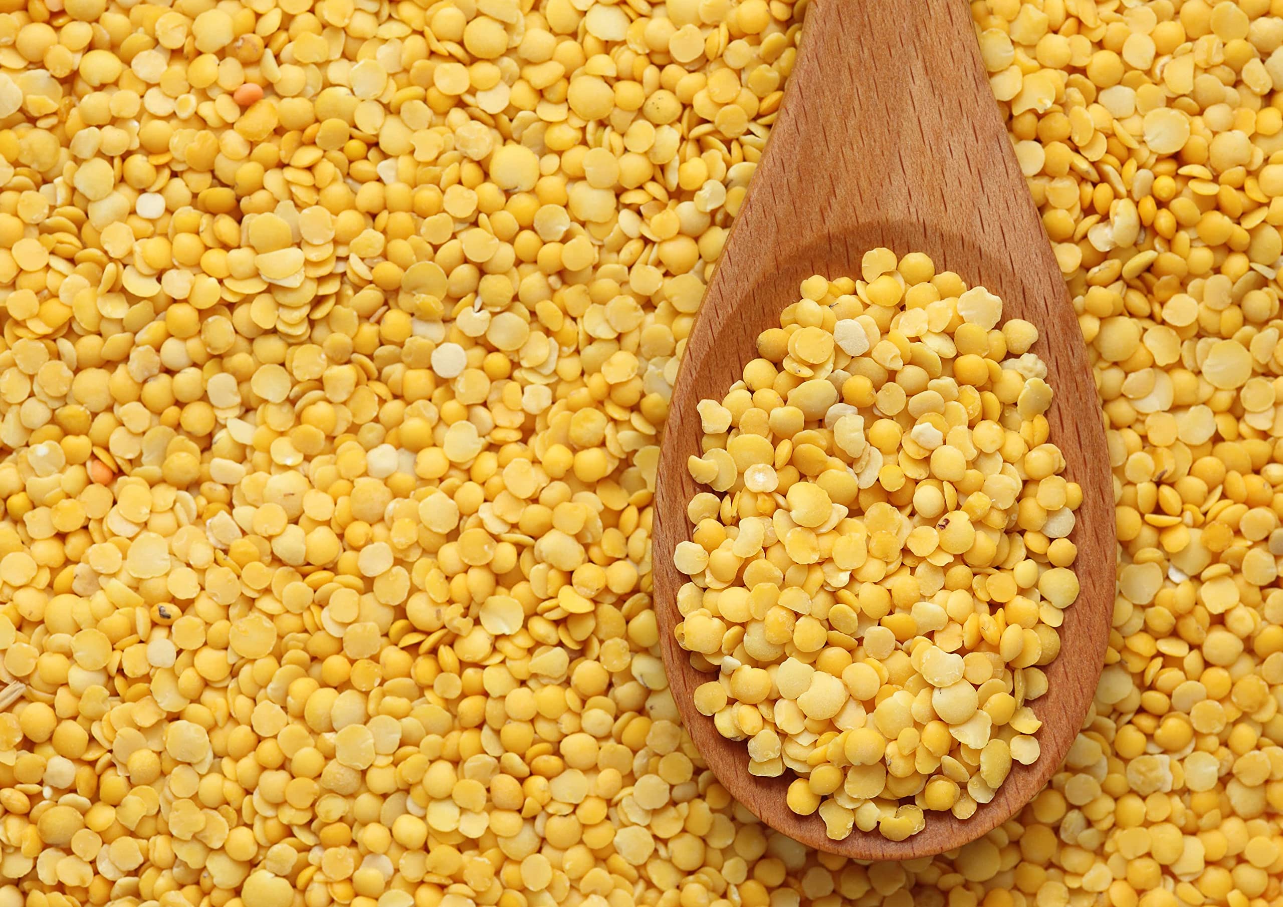 Organic Yellow Split Lentils 20 lbs - Non-GMO, Raw, Dried, Vegan, Kosher | High in Protein, Fiber & Iron | Low Sodium, Low Fat | Perfect for Cooking, Soups, Chili, Stews & Healthy Meal Prep