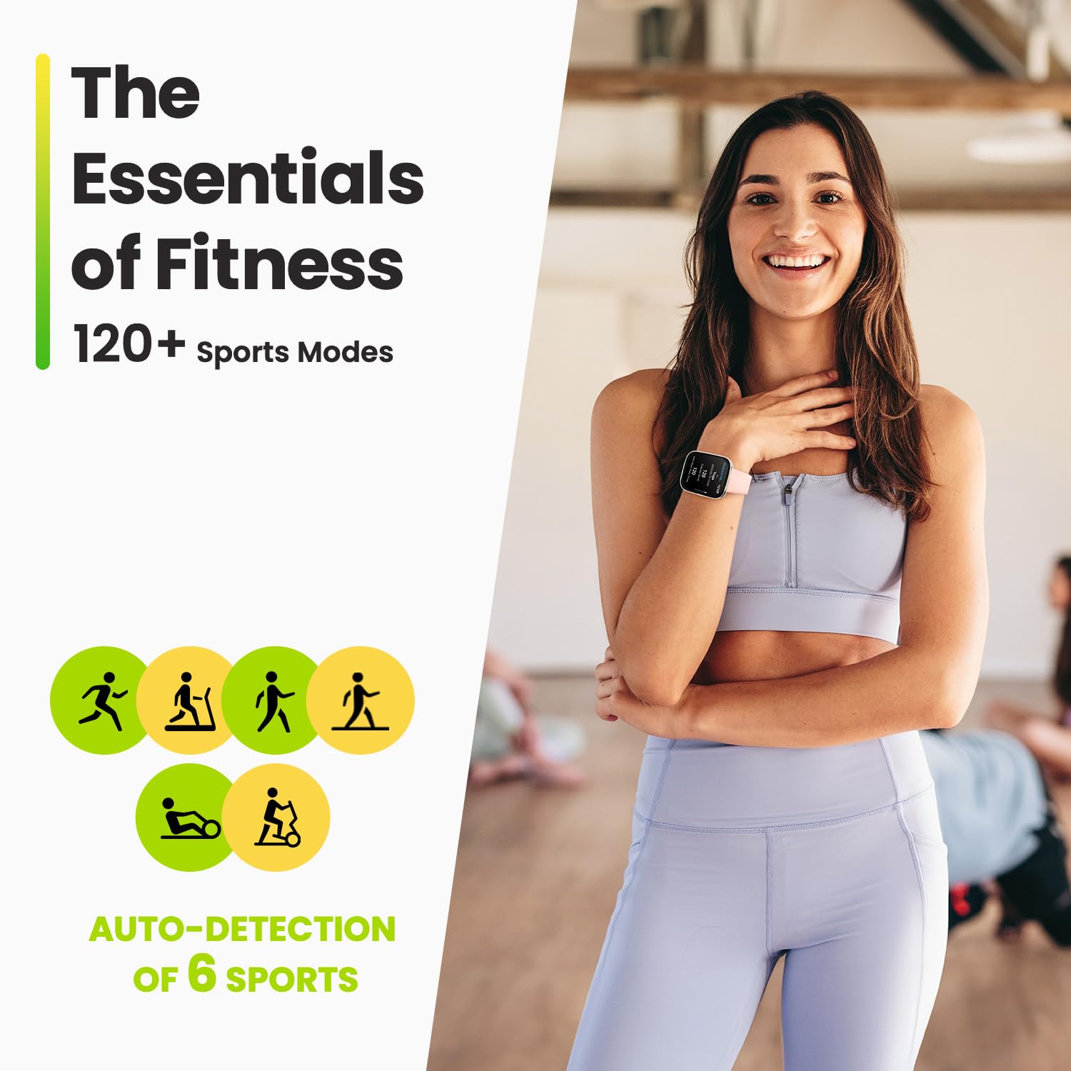 Amazfit Bip 5 Unity Smart Watch for Men & Women - 46mm Large Screen, 11-Day Battery Life, 120+ Sports Modes Fitness Tracker with Heart Rate & Sleep Monitor - Compatible with Android & iPhone (Gray) - Perfect for Running, Swimming & Daily Health Tracking