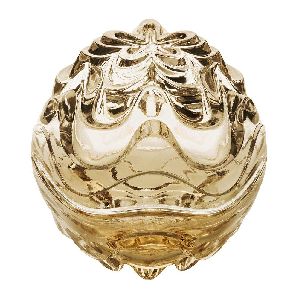 Lalique Vibration Box - Gold Luster Jewelry Storage Case for Necklaces & Rings | Luxury Gift Box for Women | Perfect for Travel & Home Organization