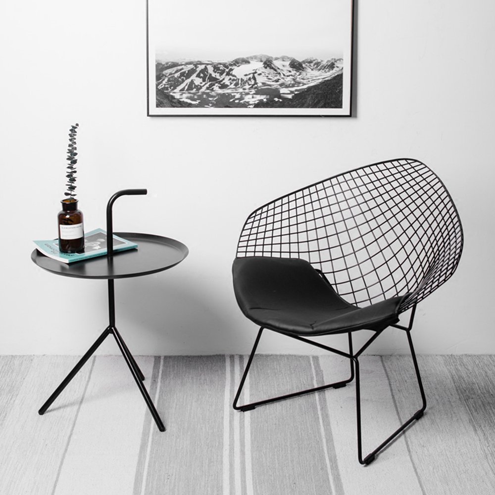 Modern European Style Metal Chair and Table Set - Indoor & Outdoor Furniture for Patio, Garden, and Dining Room - Durable & Stylish Home Decor