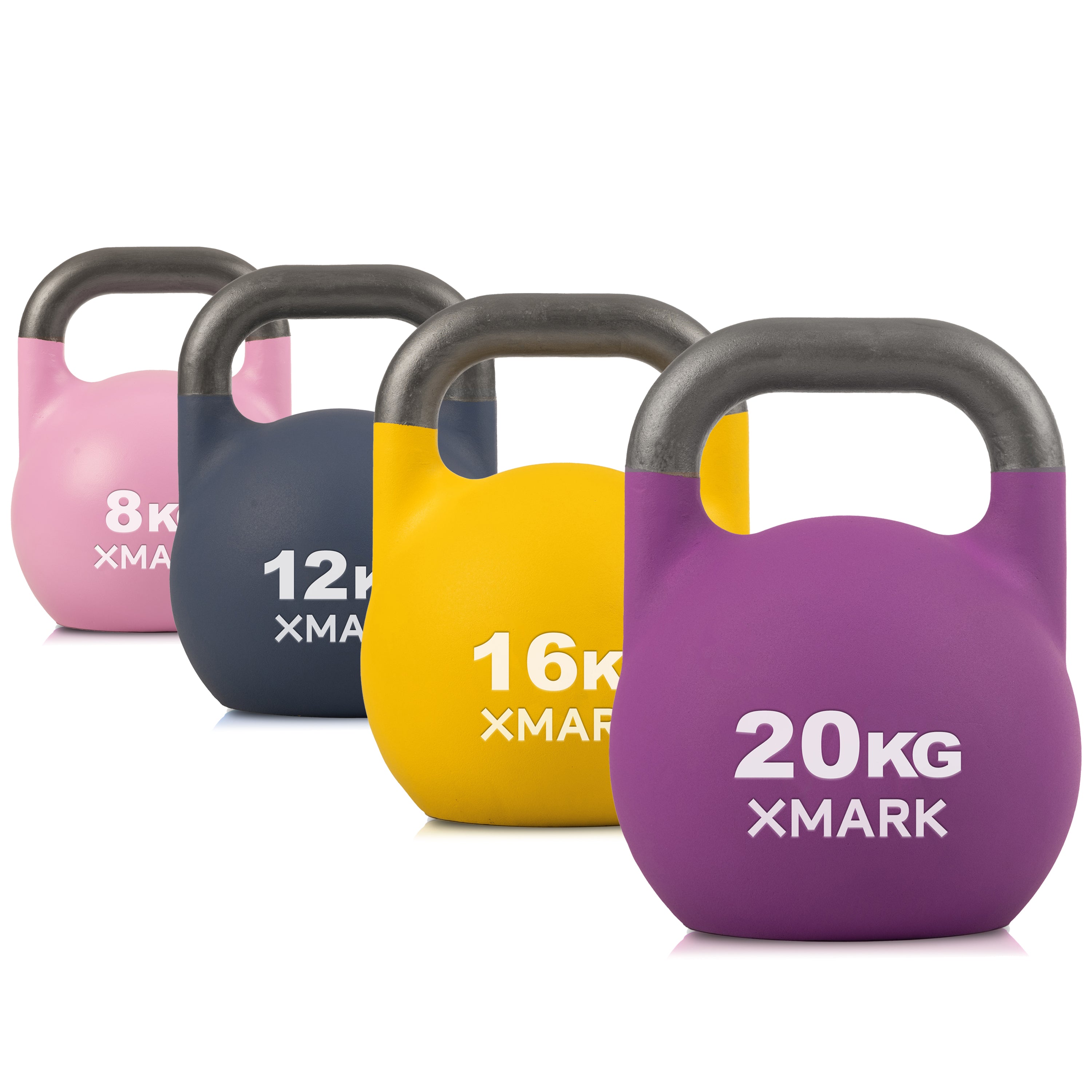 56 KG Competition Kettlebell Set - Professional Grade Cast Iron Kettlebells for CrossFit, Strength Training & Home Gym Workouts - Perfect for HIIT, Functional Fitness & Weightlifting Exercises