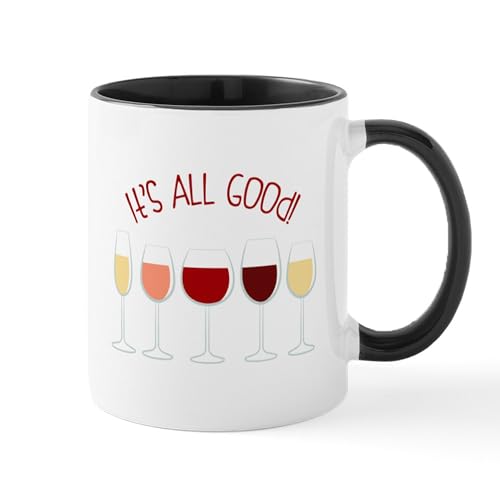 White/Black Inside - All Good Wine Mugs