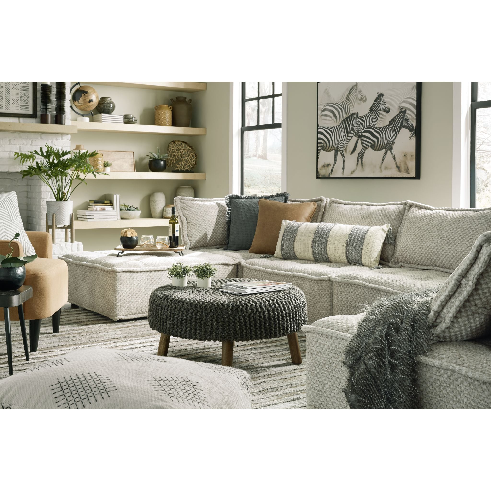 Stylish Bales Modular Accent Chair - Modern Living Room Furniture for Home Office & Lounge - Perfect for Small Spaces & Apartment Decor