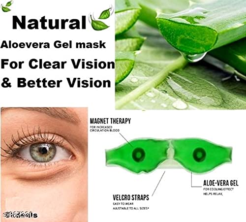 SD Enriching Beauty Aloe Vera Cooling Gel Eye Mask - Soothing Dark Circle Treatment, Anti-Fatigue Eye Pads for Puffy Eyes & Fine Lines - Perfect for Summer Skincare, Overnight Recovery & Travel Essentials (Pack of 3)