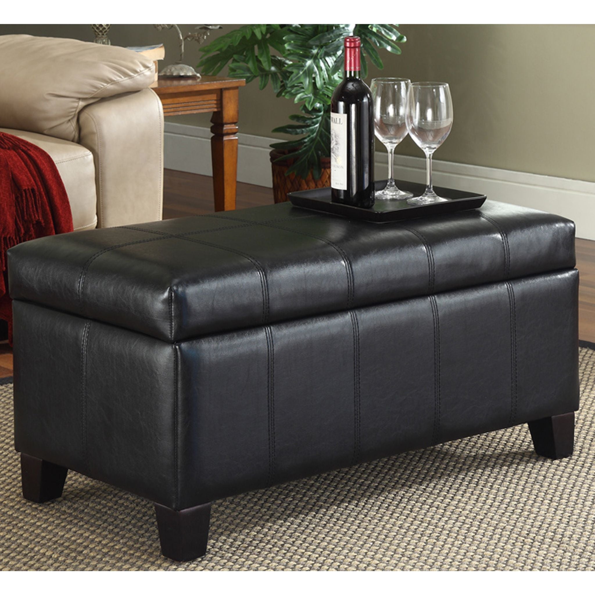 Bella Bench - Modern Black Wooden Bench for Living Room, Bedroom, Entryway & Outdoor Seating - Stylish & Durable Home Furniture