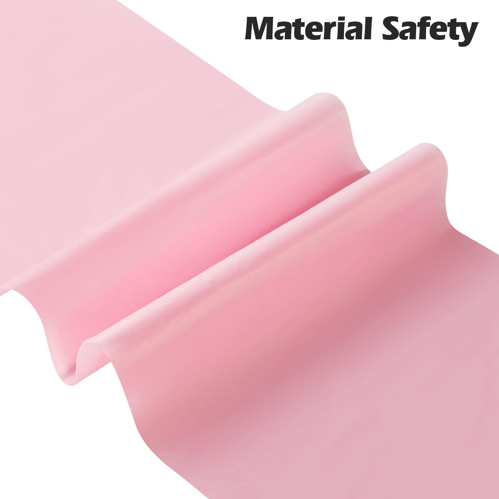 2-4 Gallon Heavy Duty Trash Bags, 60 Count Thickened Small Garbage Bags for Office, Kitchen, Bedroom, Bathroom - Leak Proof & Tear Resistant (Pink) - Perfect for Home, Office & Travel Use