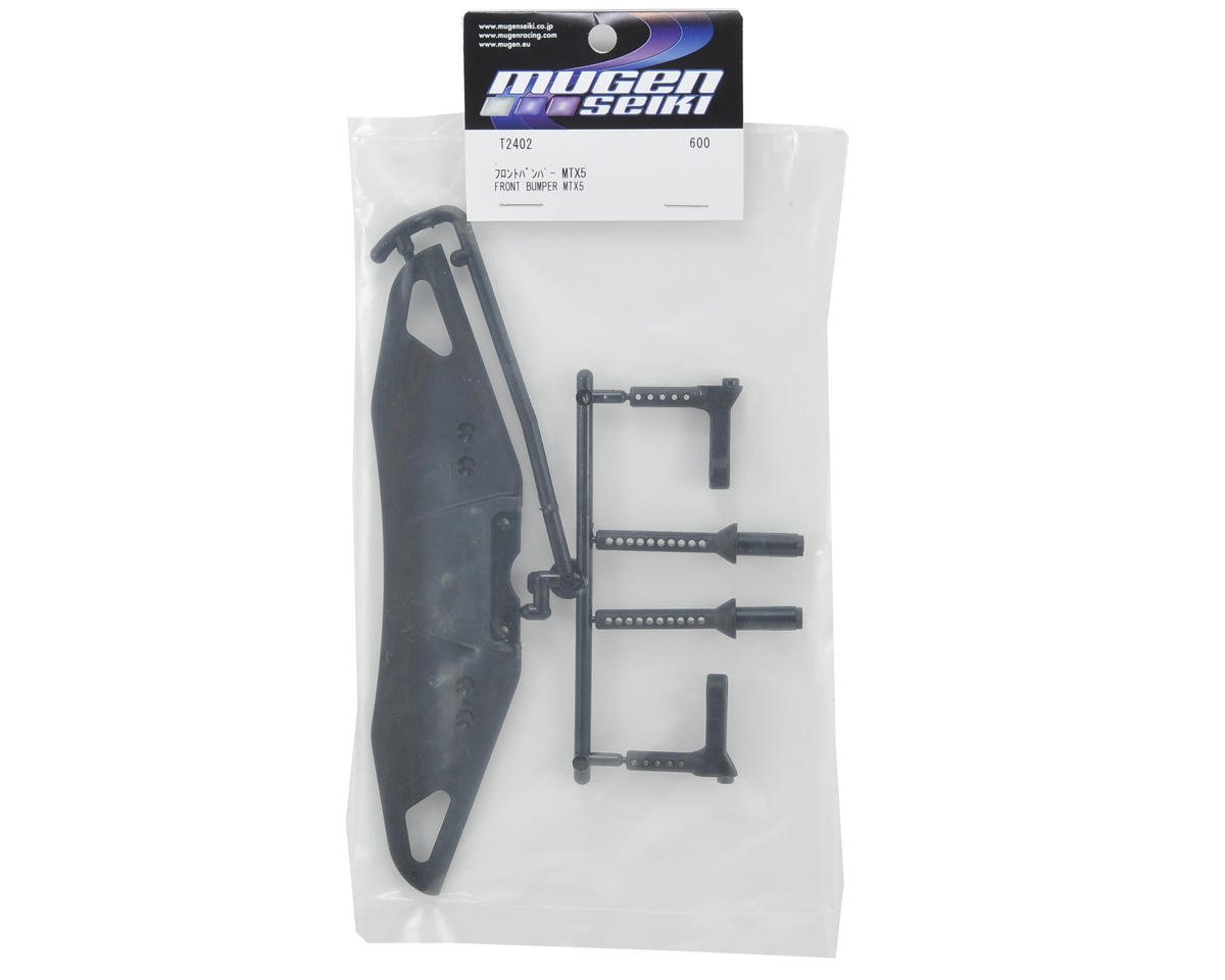 Mugen Seiki Front Bumper & Body Mount Set for RC Cars - High-Performance Upgrade Parts for Off-Road Racing and Crawling