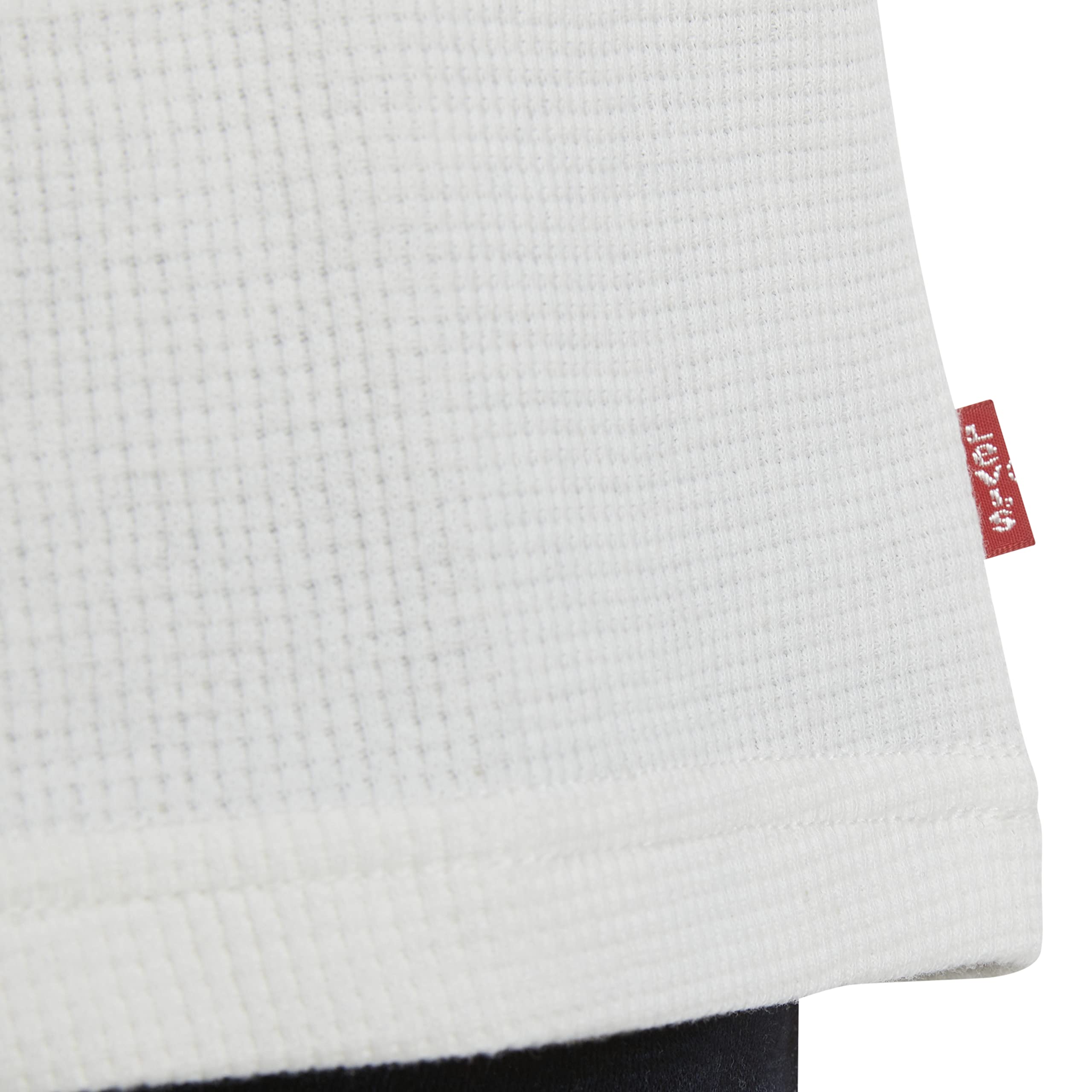 Levi's Boys' Long Sleeve Thermal Waffle Knit Shirt - Warm Winter Layering Top for Kids | School, Outdoor & Casual Wear
