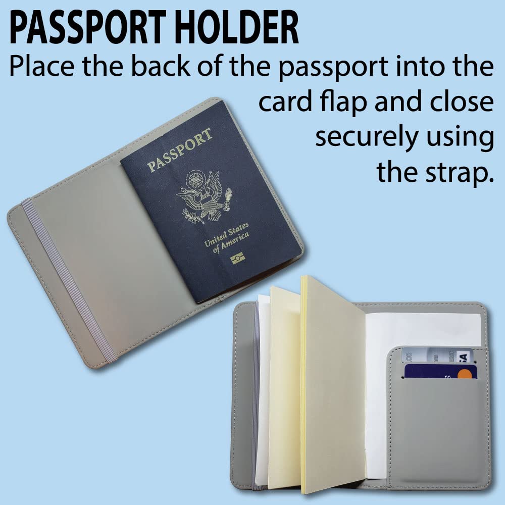 Premium Leather Passport Holder & Luggage Tag Set - Sea Turtle Design | Travel Essentials for Vacation & Business Trips
