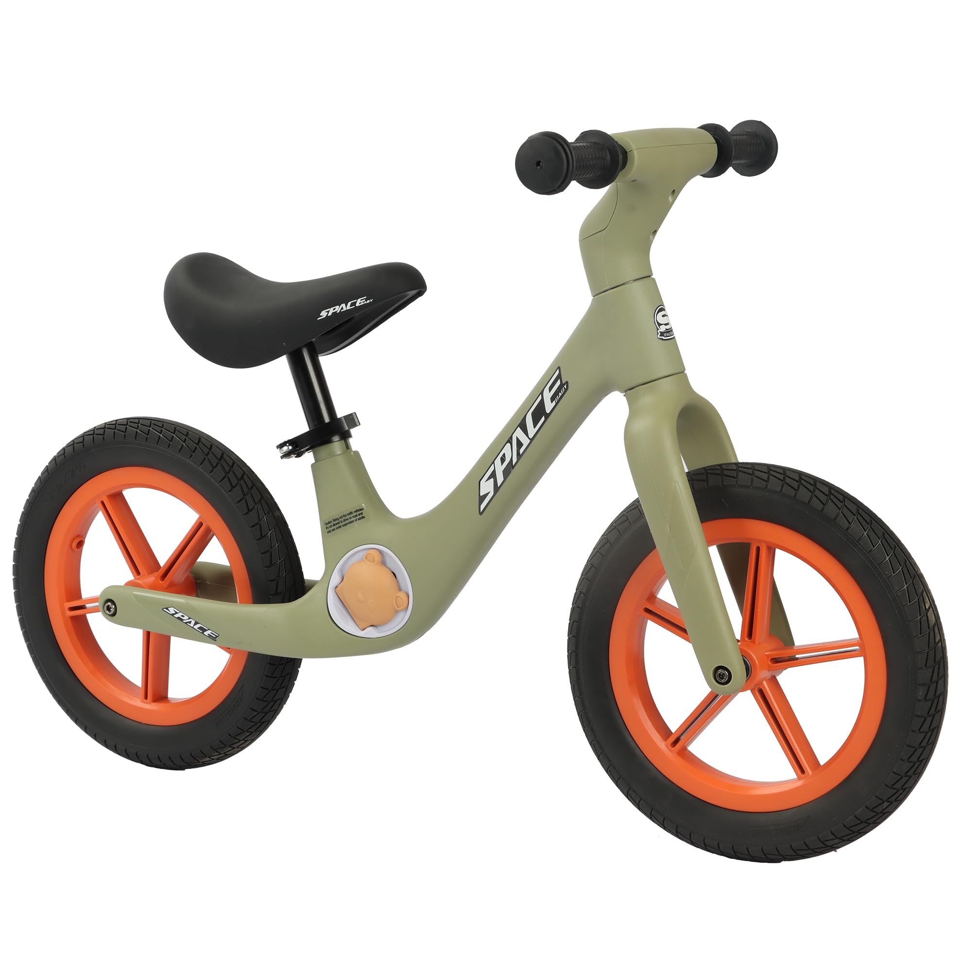 SpaceBaby Balance Bike for 3-5 Year Old Kids - Adjustable Seat, Pedals & Flat-Free Tires - Perfect First Bike for Toddler Boys & Girls - Ideal for Outdoor Play, Backyard Riding & Learning to Cycle