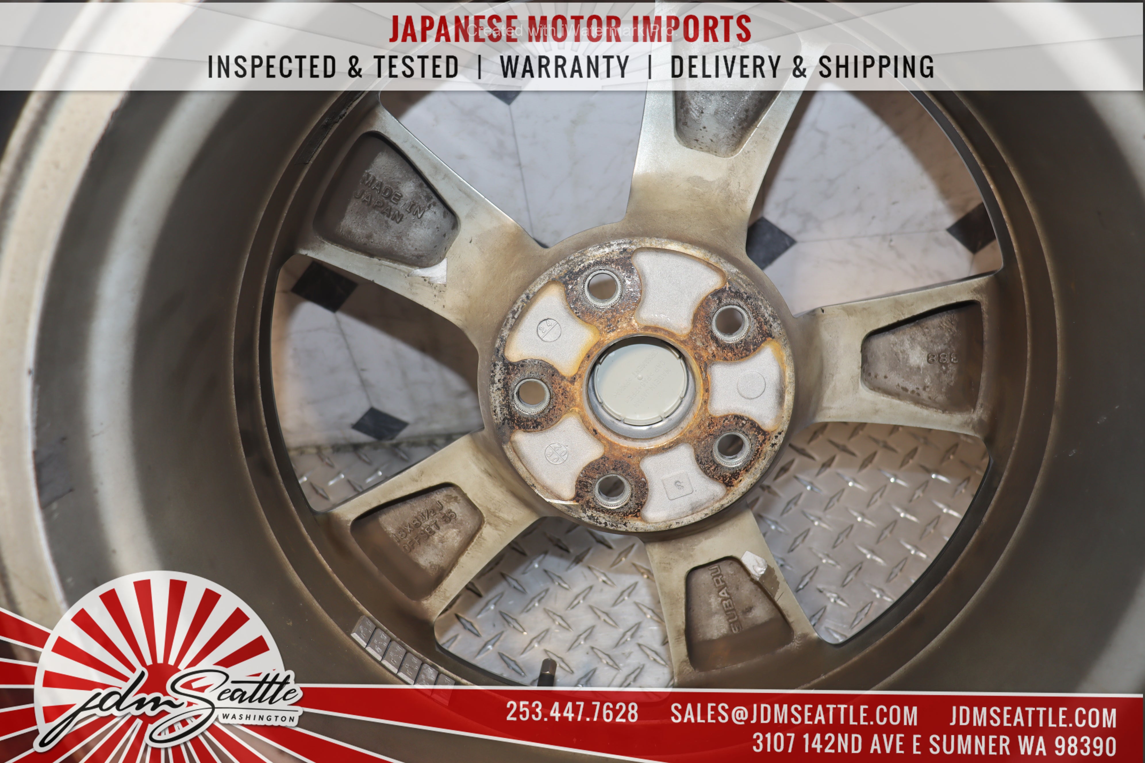 2008-2014 Subaru Impreza WRX STI GRB OEM Factory Stock Wheels - Set of 4 - Perfect for Replacement or Restoration Projects