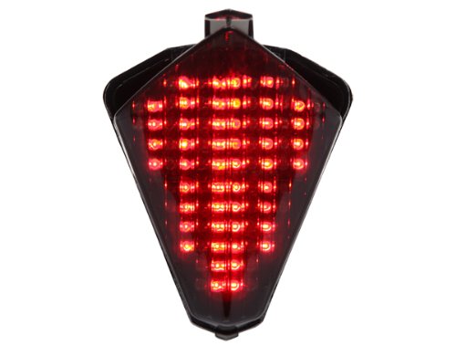 Smoked Sequential LED Tail Lights for 2007-2008 Yamaha YZF R1 Motorcycle - High Visibility Brake Lights for Night Riding & Enhanced Safety