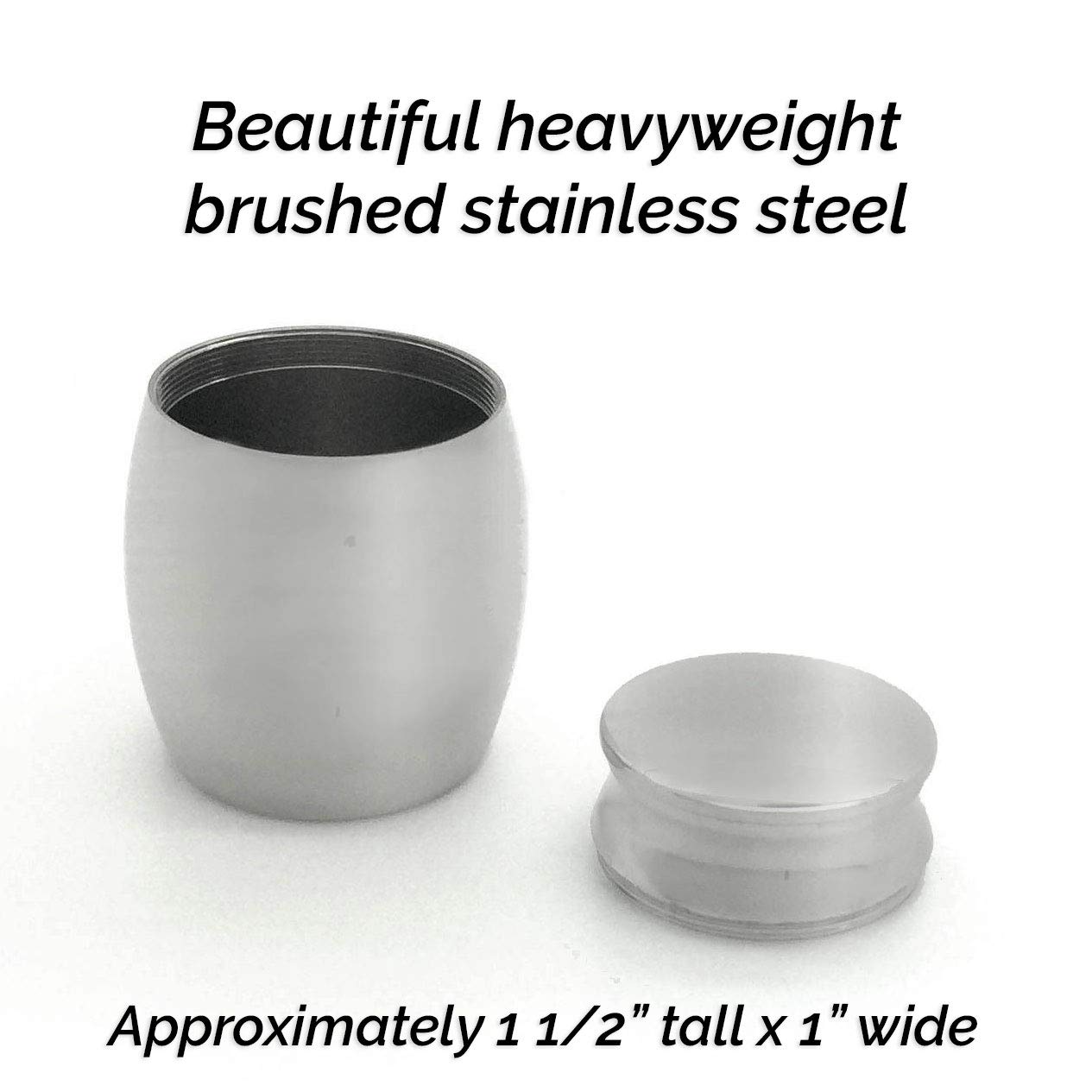 Mini Hummingbird Memorial Cremation Urn - Pack of 4 Brushed Stainless Steel Keepsake Containers for Ashes | Perfect for Funeral Services, Pet Memorials & Bird Watching Enthusiasts