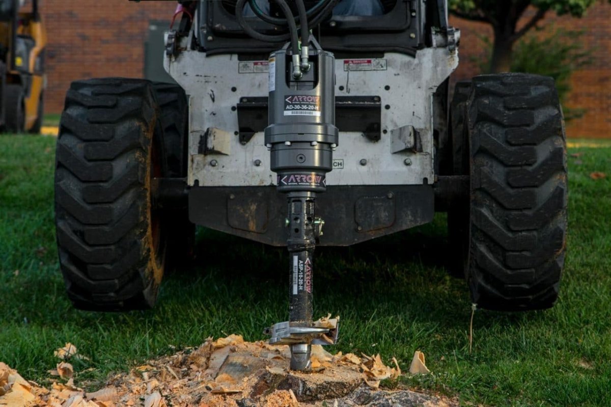 Auger Stump Grinder - Heavy Duty Tree Stump Removal Tool for Landscaping & Yard Cleanup | Perfect for DIY & Professional Use