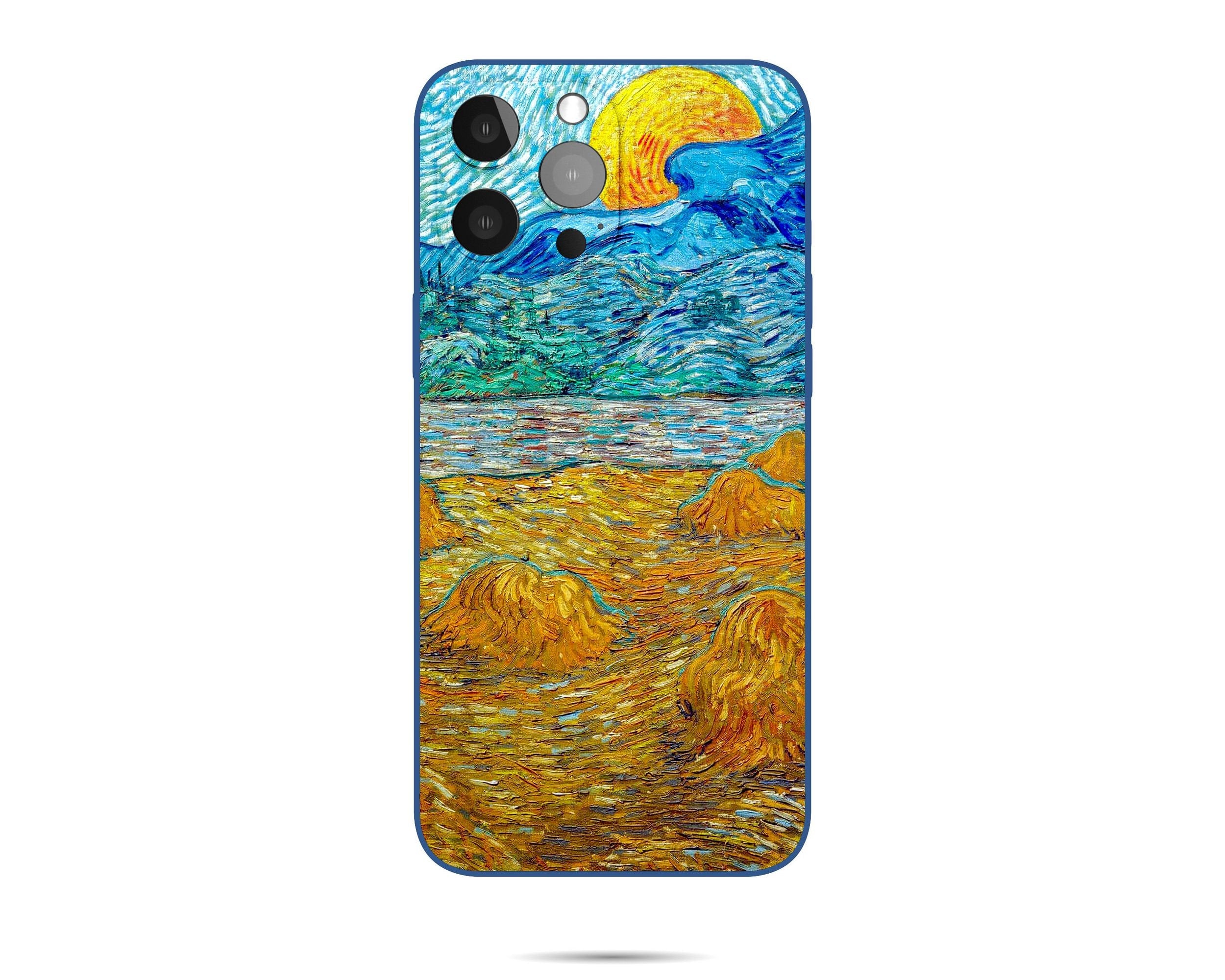 Van Gogh Evening Landscape With Rising Moon iPhone Case - Compatible with iPhone 8 Plus & iPhone X - Premium Matte Designer Phone Cover - Perfect for Art Lovers & Van Gogh Fans - Great Gift for Birthdays & Holidays