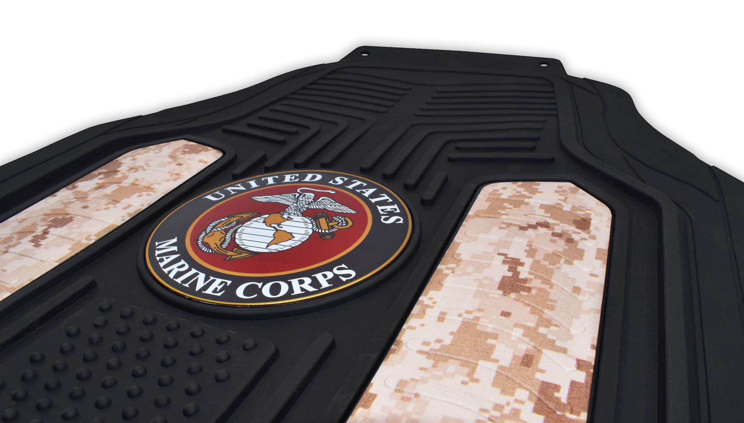 Premium US Marines Desert Camo Car Floor Mats - Heavy Duty All-Weather Protection for Trucks & SUVs (2-Pack) | Perfect for Off-Roading, Military Enthusiasts & Outdoor Adventures