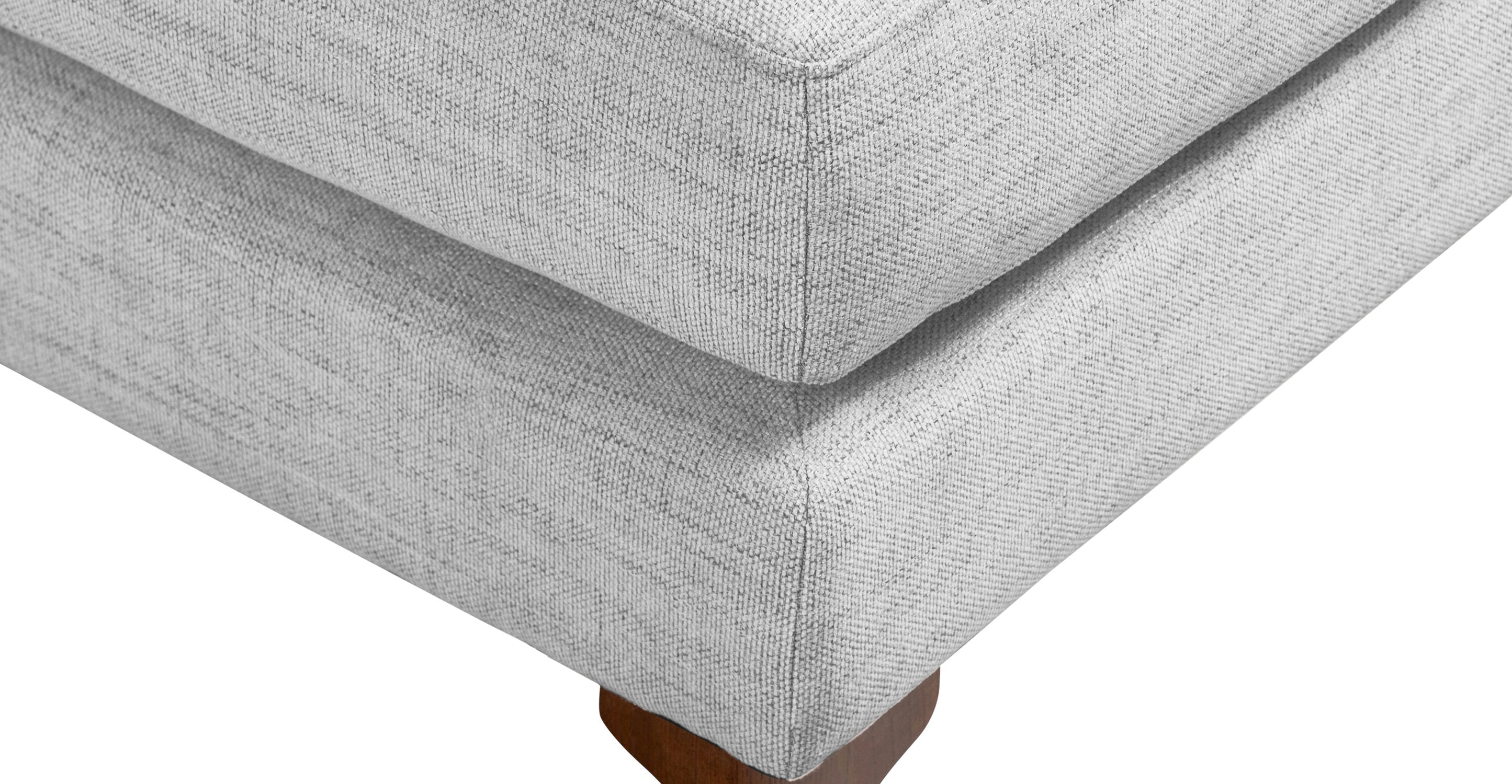 Mateo Fabric Ottoman - Modern Storage Footrest Pouf, Soft Upholstered Bench for Living Room, Bedroom & Nursery - Perfect for Extra Seating, Relaxing & Home Decor
