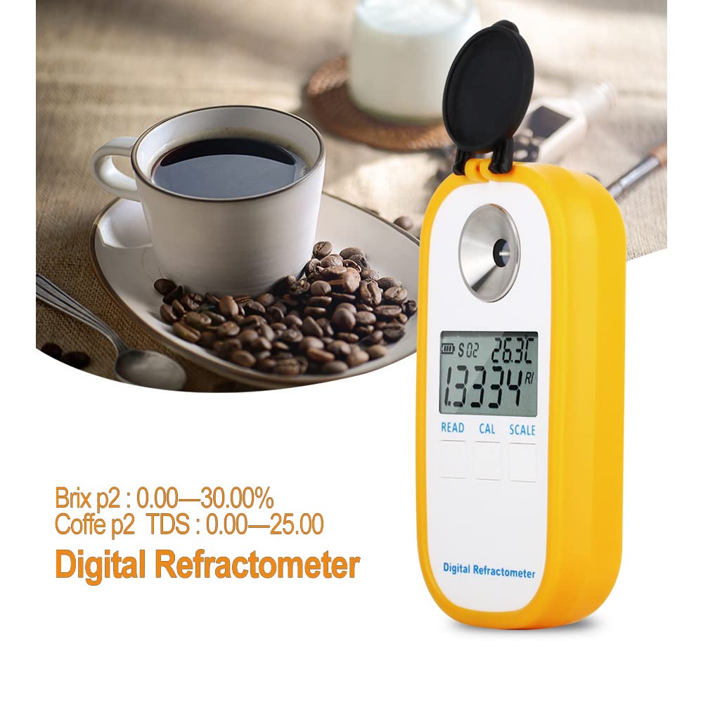 Digital Coffee Refractometer - DR701 Brix & TDS Meter for Coffee Concentration Testing | Perfect for Home Brewing, Coffee Shops & Roasteries