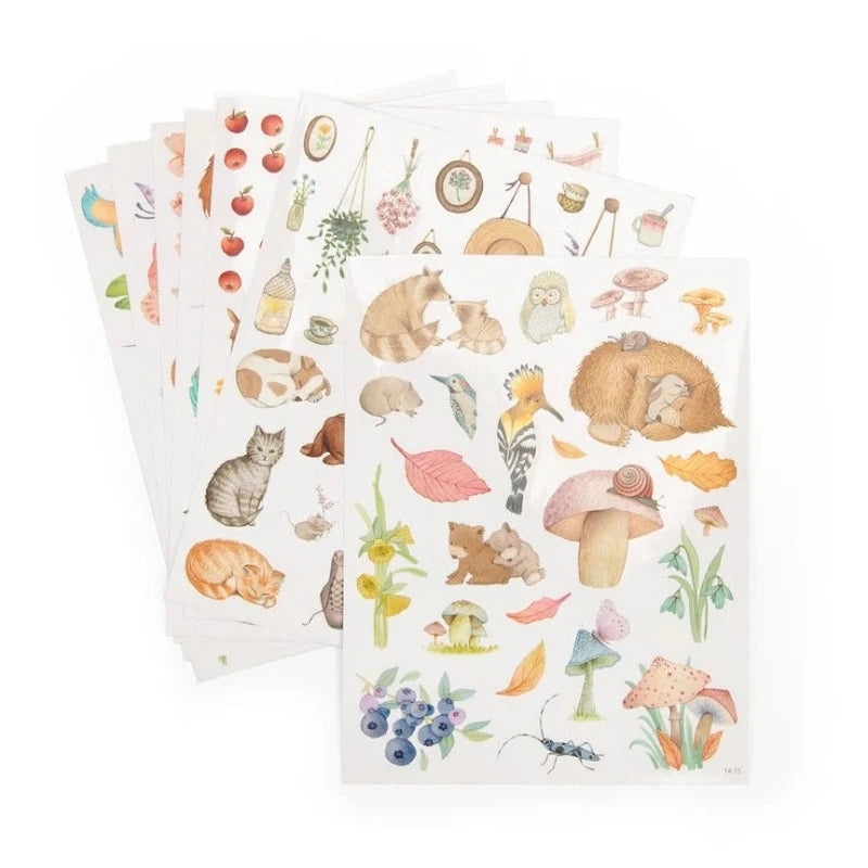 Les Rosalies Coloring Book with 230 Stickers - Creative Art Therapy for Adults & Kids, Perfect for Relaxation & Stress Relief