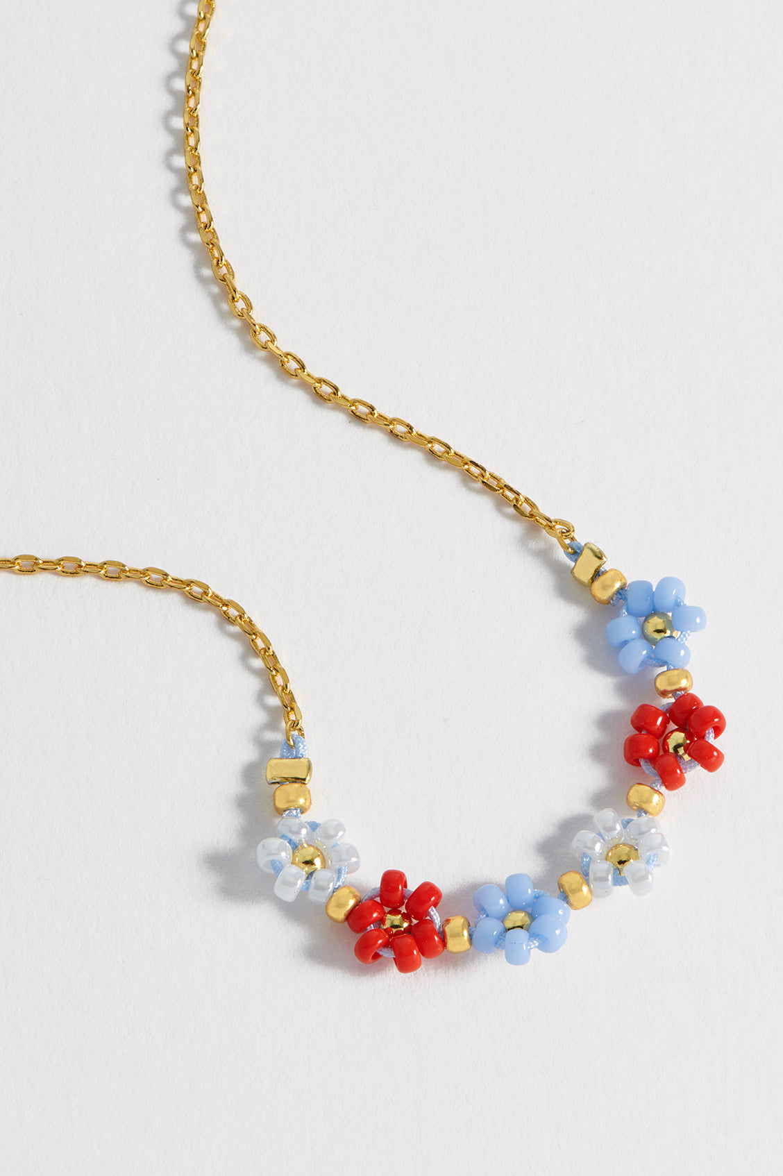 Daisy Chain Necklace for Women - Dainty Floral Pendant Jewelry Gift for Her - Perfect for Weddings, Anniversaries & Everyday Elegance
