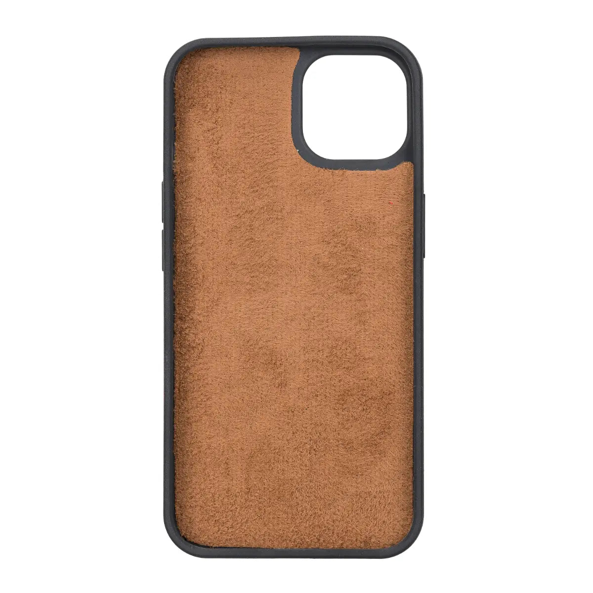 Premium Anti-Slip Brown Leather Snap-On Case for iPhone 13 Mini (5.4 Inch) - Protective Phone Cover with Secure Grip | Perfect for Work, Travel & Everyday Use