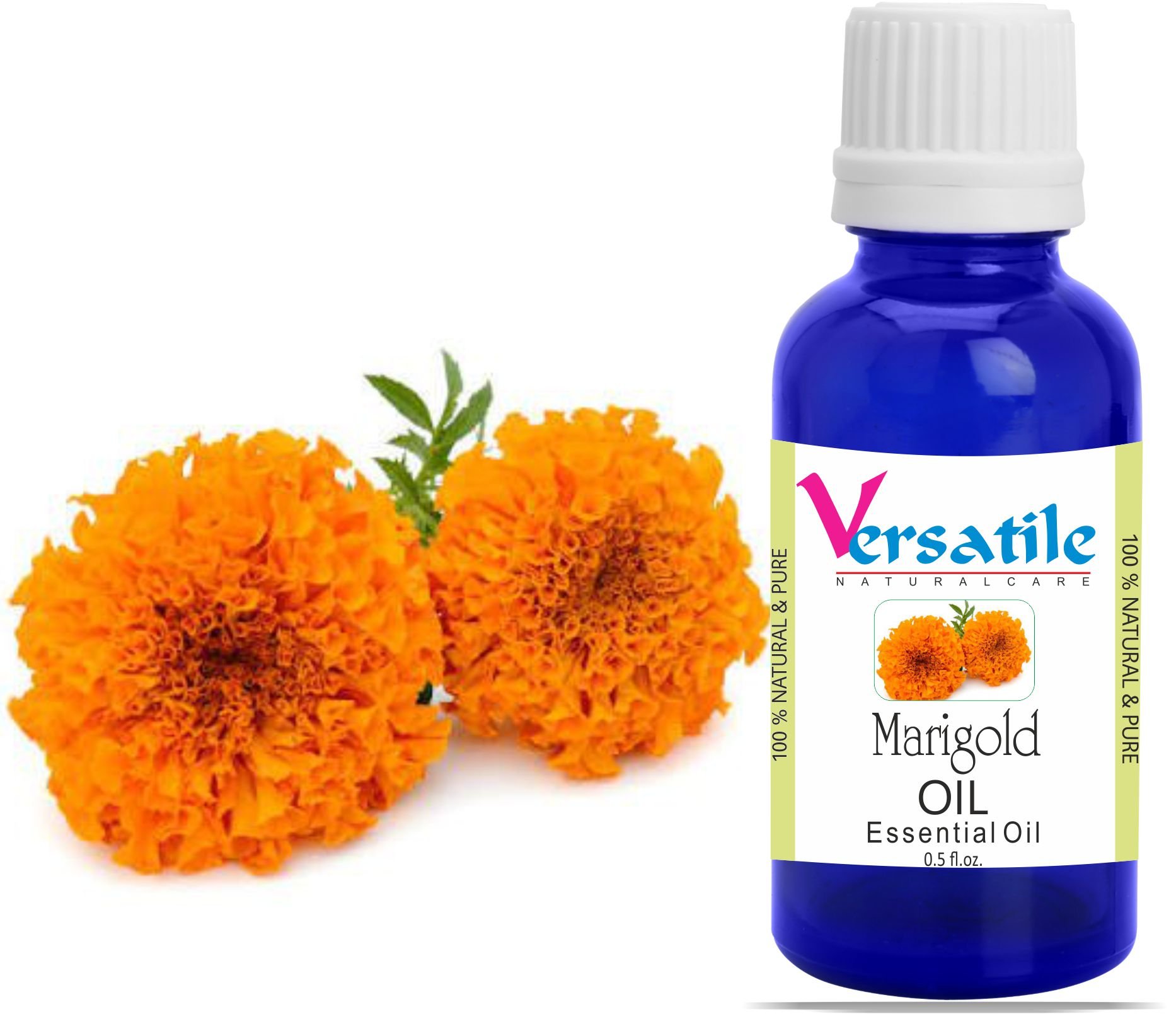 100% Pure Marigold Essential Oil - Natural Aromatherapy Oil for Relaxation & Skin Care (3ml-1000ml) | Diffuser, Massage & DIY Beauty Recipes