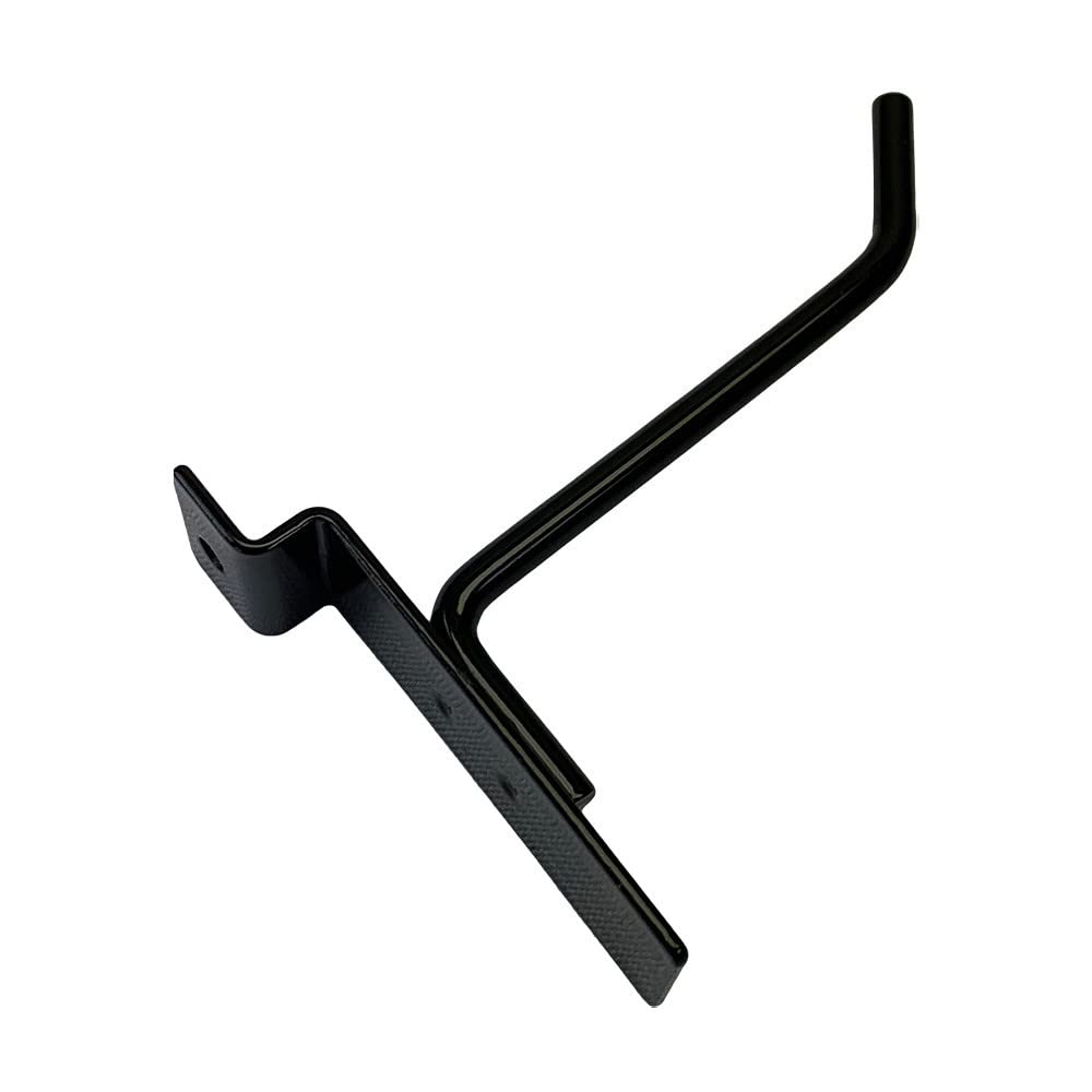 Prolinemax 2 Pack 4 Inch Black Slatwall Hooks - Heavy Duty Metal Retail Display Hangers for Store Shelving & Wall Organization - Perfect for Retail Stores, Boutiques & Home Garages