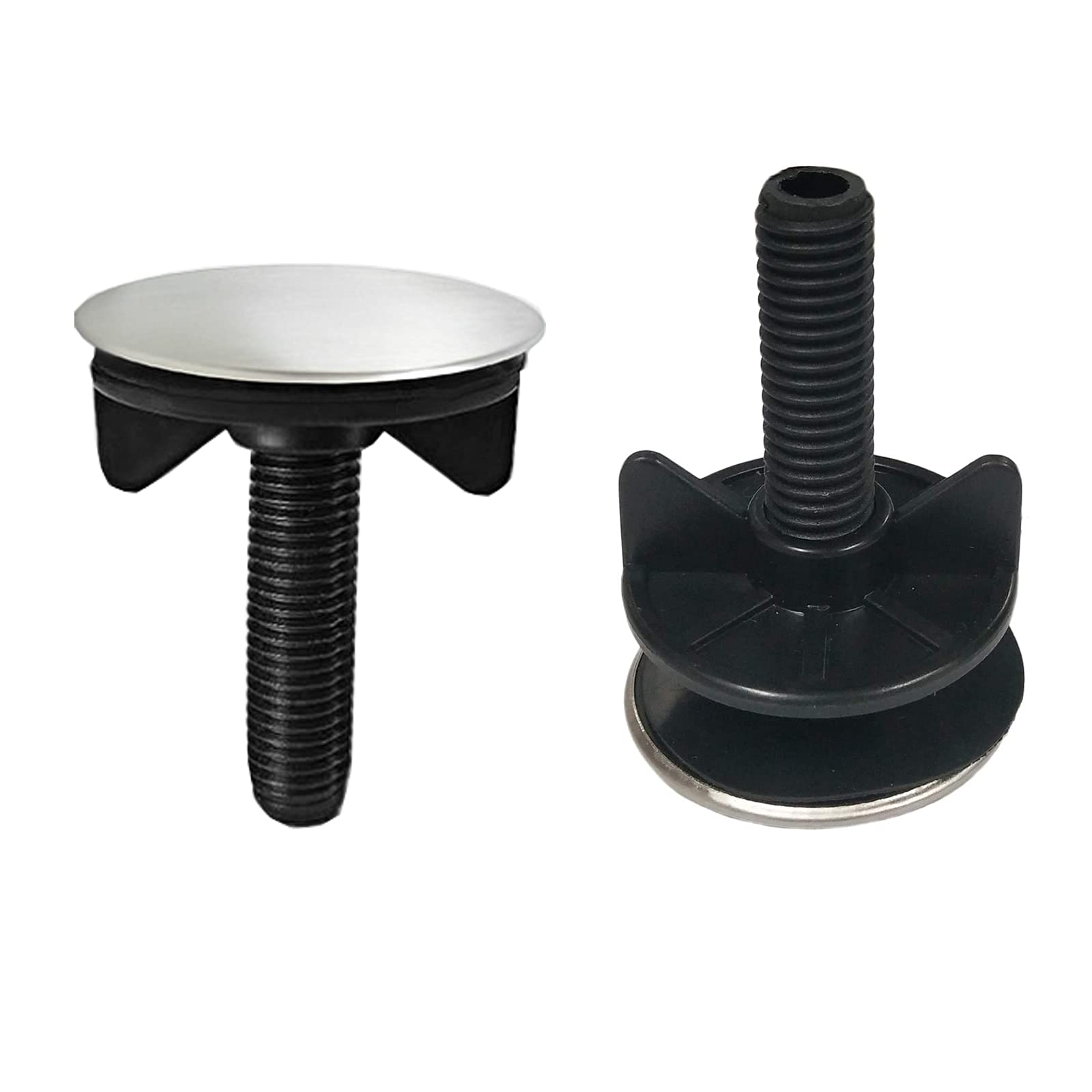 2 Pack Brushed Stainless Steel Sink Hole Covers - Durable Kitchen Faucet Hole Plugs for Countertop Protection - Perfect for Bathroom, RV & Outdoor Kitchen Sink Maintenance