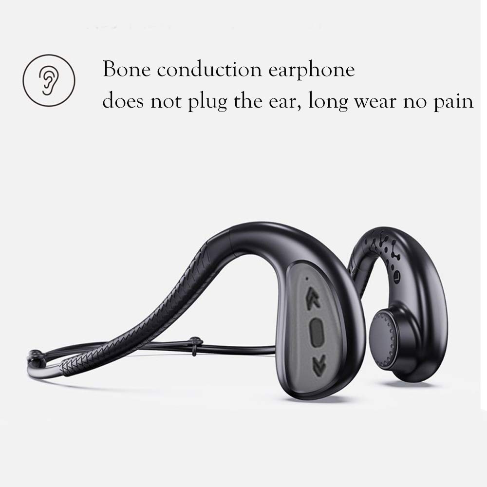IKXO Waterproof Bone Conduction Headphones Bluetooth 5.0 Wireless Earbuds IPX8 Open Ear - Sweatproof Underwater Headphones with Mic for Swimming, Running, Gym & Sports | Perfect for Workouts, Cycling & Outdoor Activities