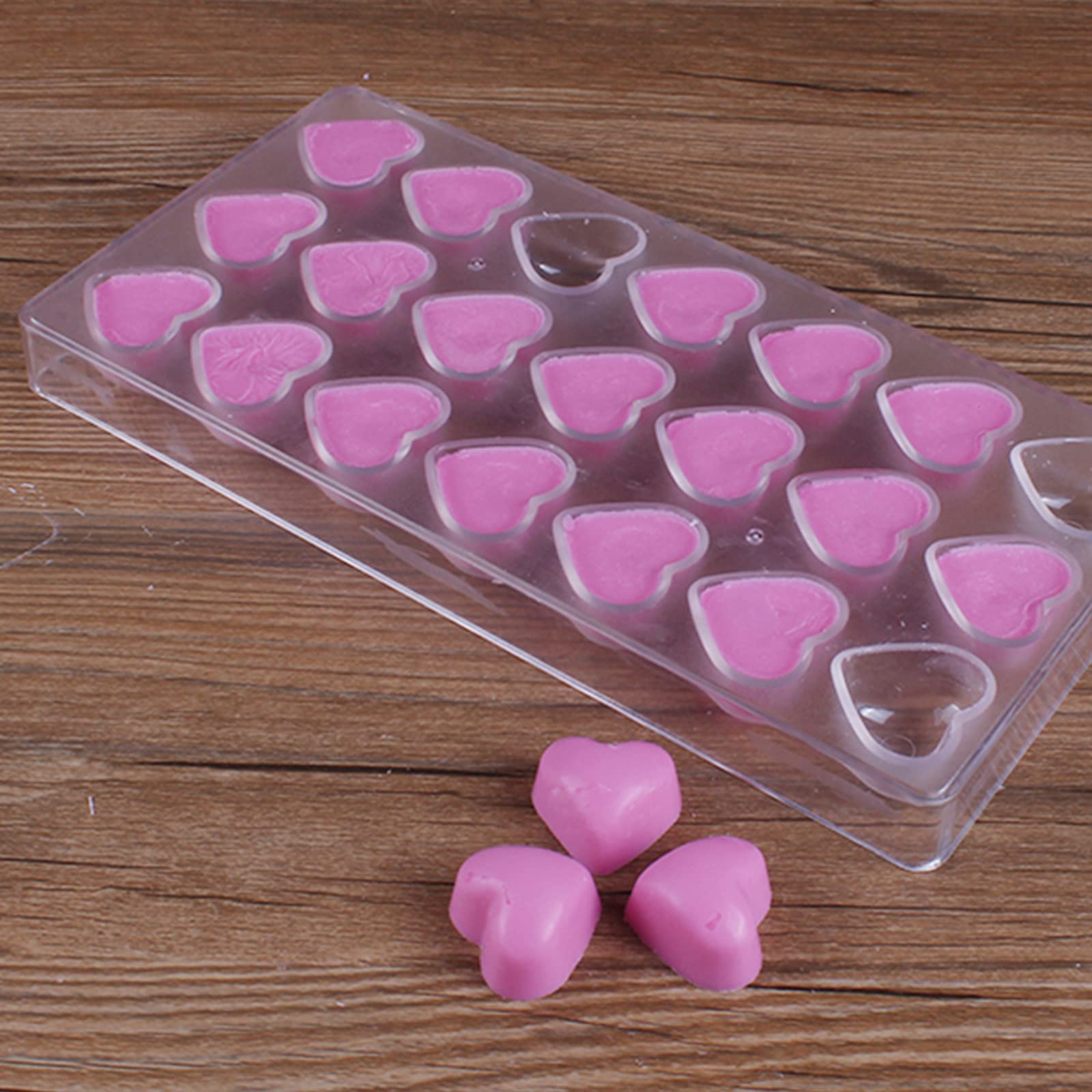 ZEAYEA 4 Pack 87 Grids Polycarbonate Chocolate Molds - Candy Making Molds for DIY Chocolate, Cookies, Mousse & Jelly - Heart, Rose, Crown & Cup Shapes - Perfect for Baking, Party Treats & Holiday Gifts