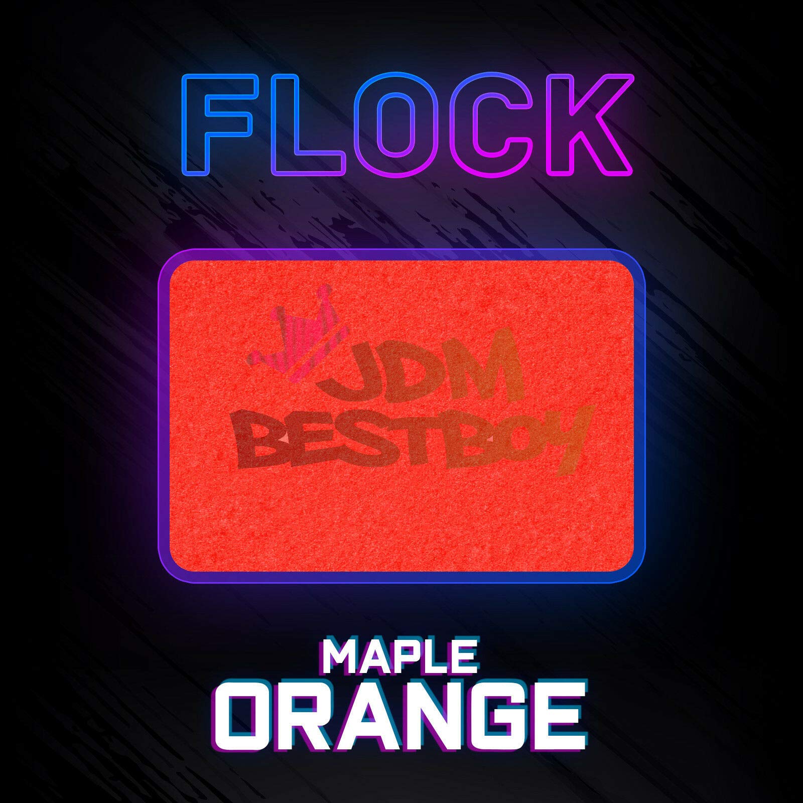 JD-ESSMO Maple Orange Flock Heat Transfer Vinyl HTV Sheet - 20