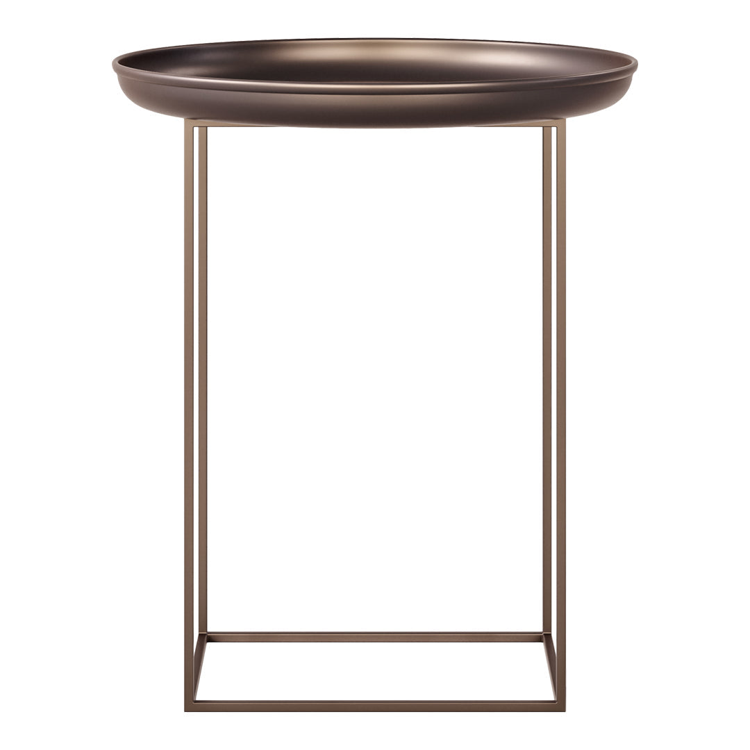 Norr11 Duke Side Table - Modern Scandinavian Coffee Table with Wooden Legs & Marble Top - Perfect for Living Room, Bedroom, or Office Decor