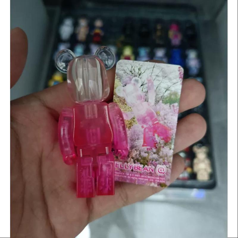 Bearbrick Series 28 JELLYBEAN Cherry Blossoms 100% Collectible Figure - Limited Edition Japanese Vinyl Art Toy for Display & Gifting - Perfect for Anime Fans, Home Decor, and Office Collections