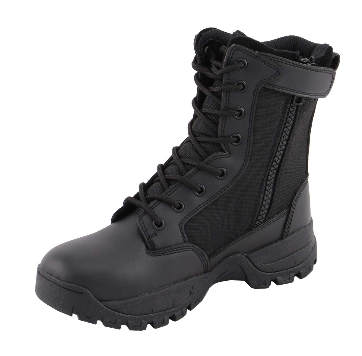 Milwaukee Performance Women's Tactical Boots with Side Zipper - Durable Work Boots for Construction, Hiking & Outdoor Activities