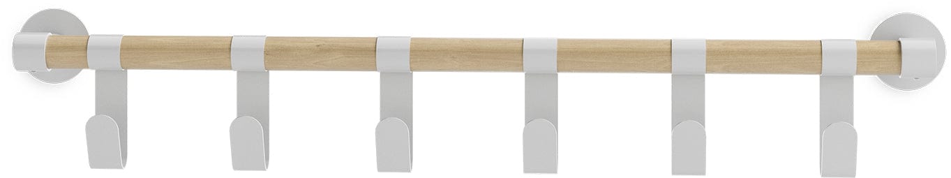 Safco Resi Coat Wall Rack with 6 Hooks - Heavy Duty Entryway Organizer for Coats, Hats & Bags - Perfect for Home, Office or Mudroom Storage (Model 4264)