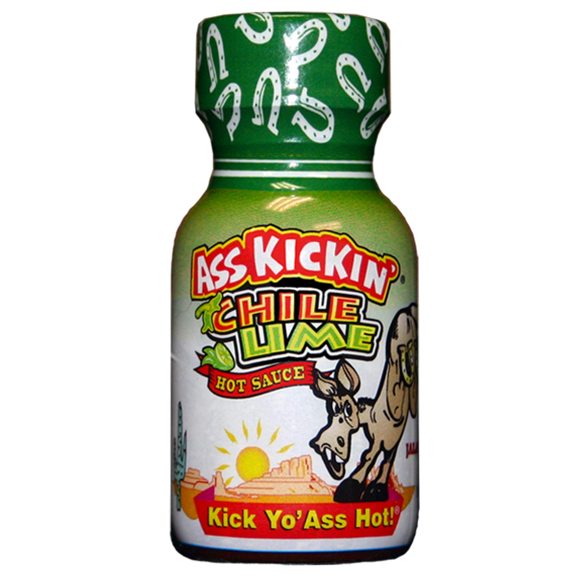 ASS KICKIN' Chile Lime Premium Hot Sauce - 24 Pack Travel Size .75 oz Bottles - Gourmet Spicy Gift Set for Food Lovers - Perfect for Tacos, Wings & Bloody Marys