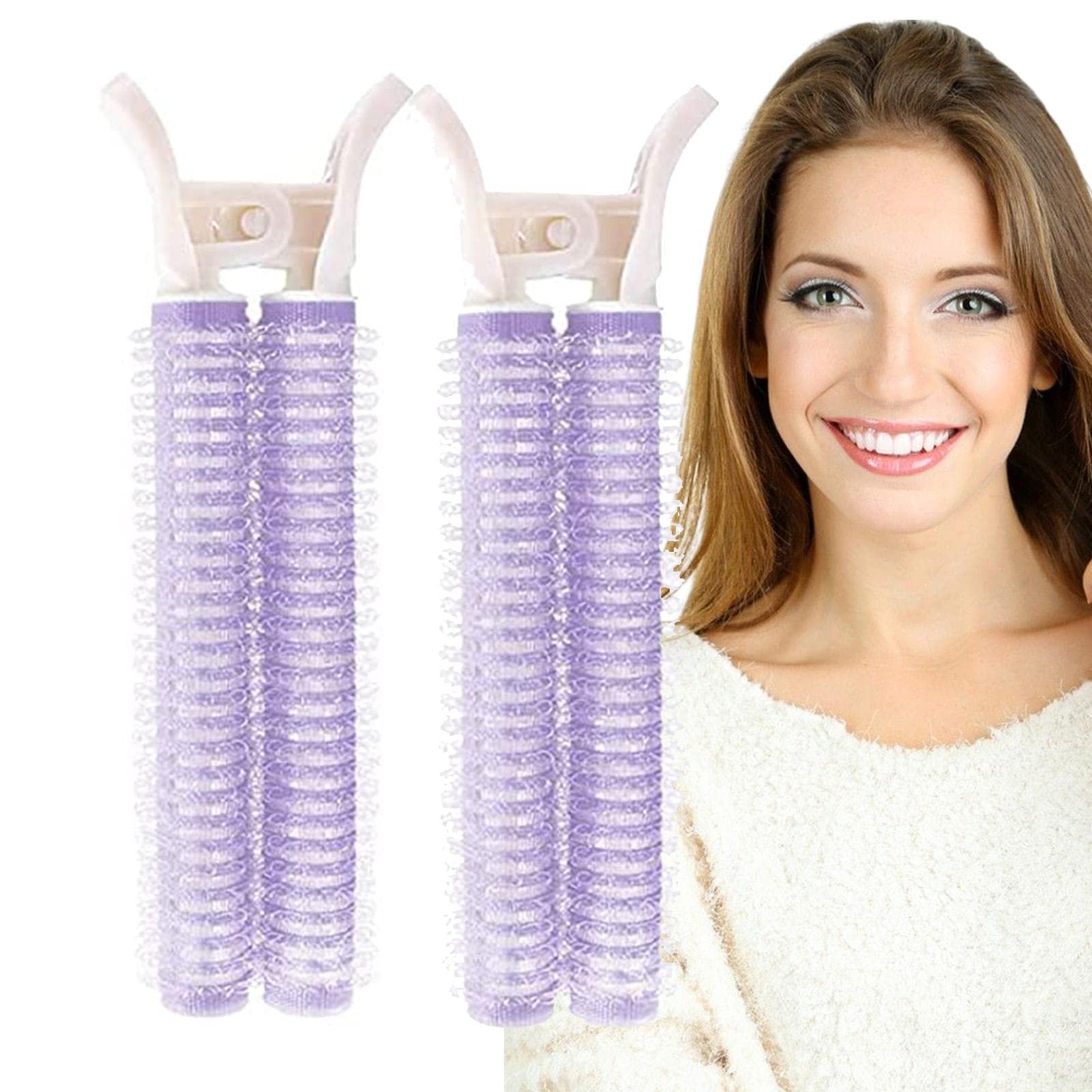 2pcs Volumizing Hair Clips for Women - Instant Lift & Self Grip Hair Root Clips - Natural Hair Volume Rollers for Styling Bangs & Updos - Perfect for Daily Use, Parties & Special Occasions