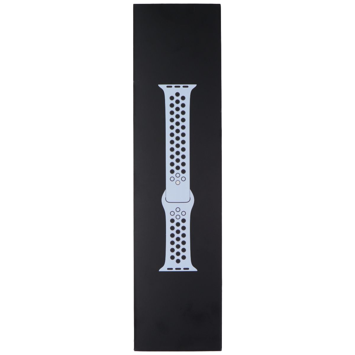 Apple Watch 44mm Nike Sport Band - Obsidian Mist/Black - Compatible with 49mm, 46mm, 45mm, 44mm Apple Watch - Perfect for Running, Workouts & Active Lifestyle