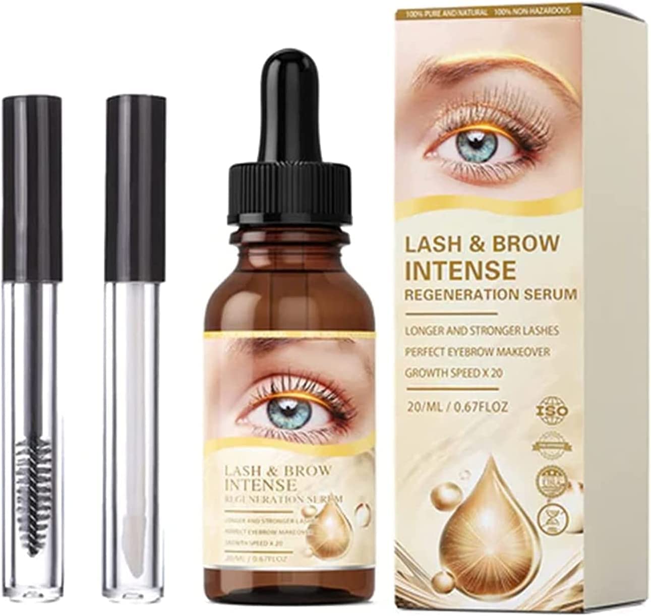 Shinwink Eyelash & Brow Growth Serum - Natural Lash Enhancer for Longer, Thicker Lashes & Brows - Vegan & Cruelty-Free Formula - Perfect for Daily Use & Special Occasions (1 Pack)