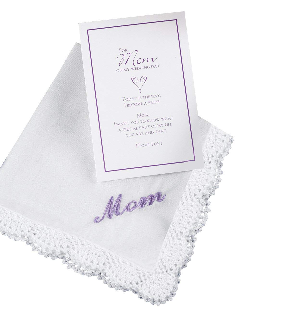 Elegant Mother of The Bride Handkerchief - Lace Trim Wedding Accessory for Emotional Ceremonies & Special Occasions