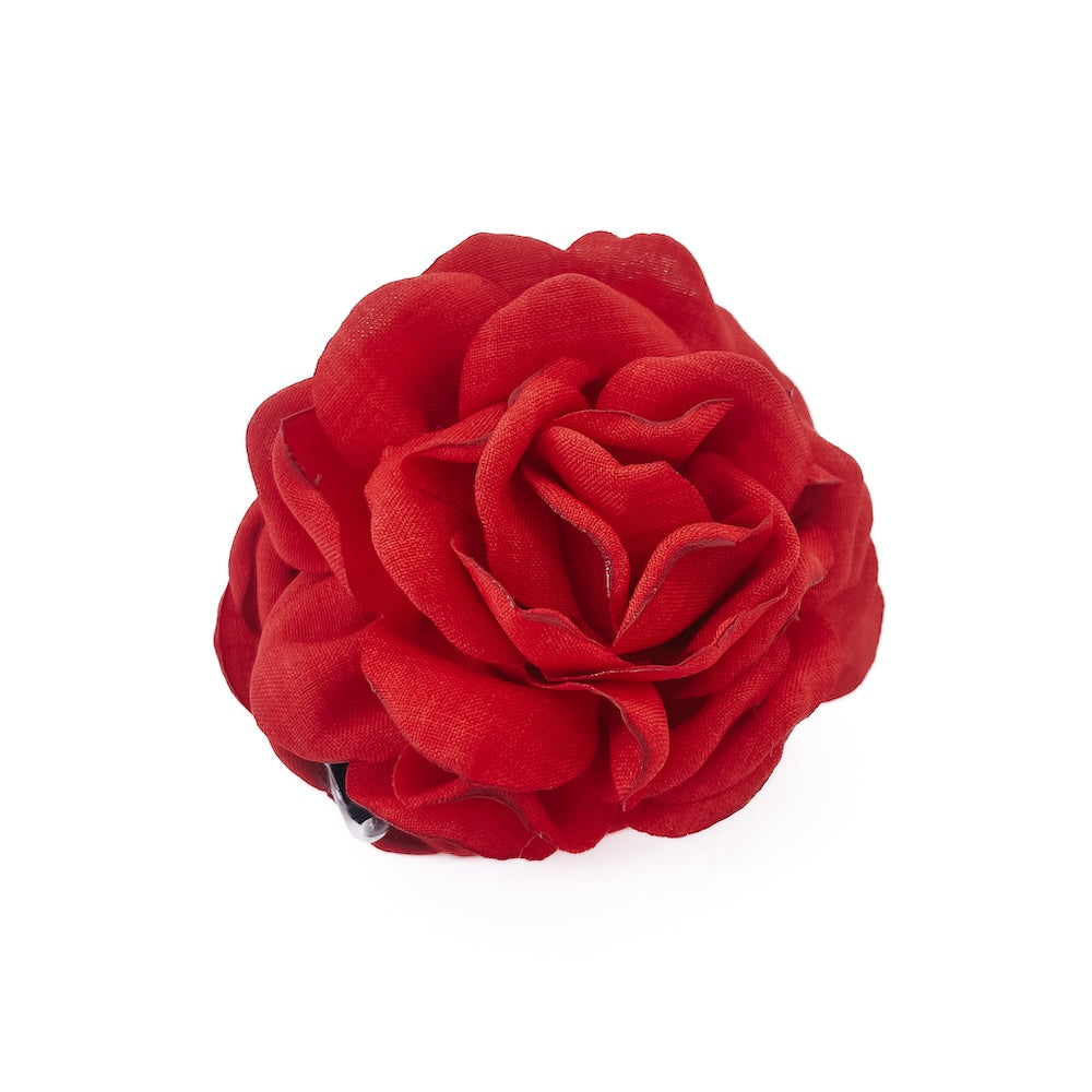 Blooming Rose Hair Claw Clip for Women - Large Floral Hair Clips for Thick Hair - Perfect for Updos, Ponytails & Everyday Hairstyles