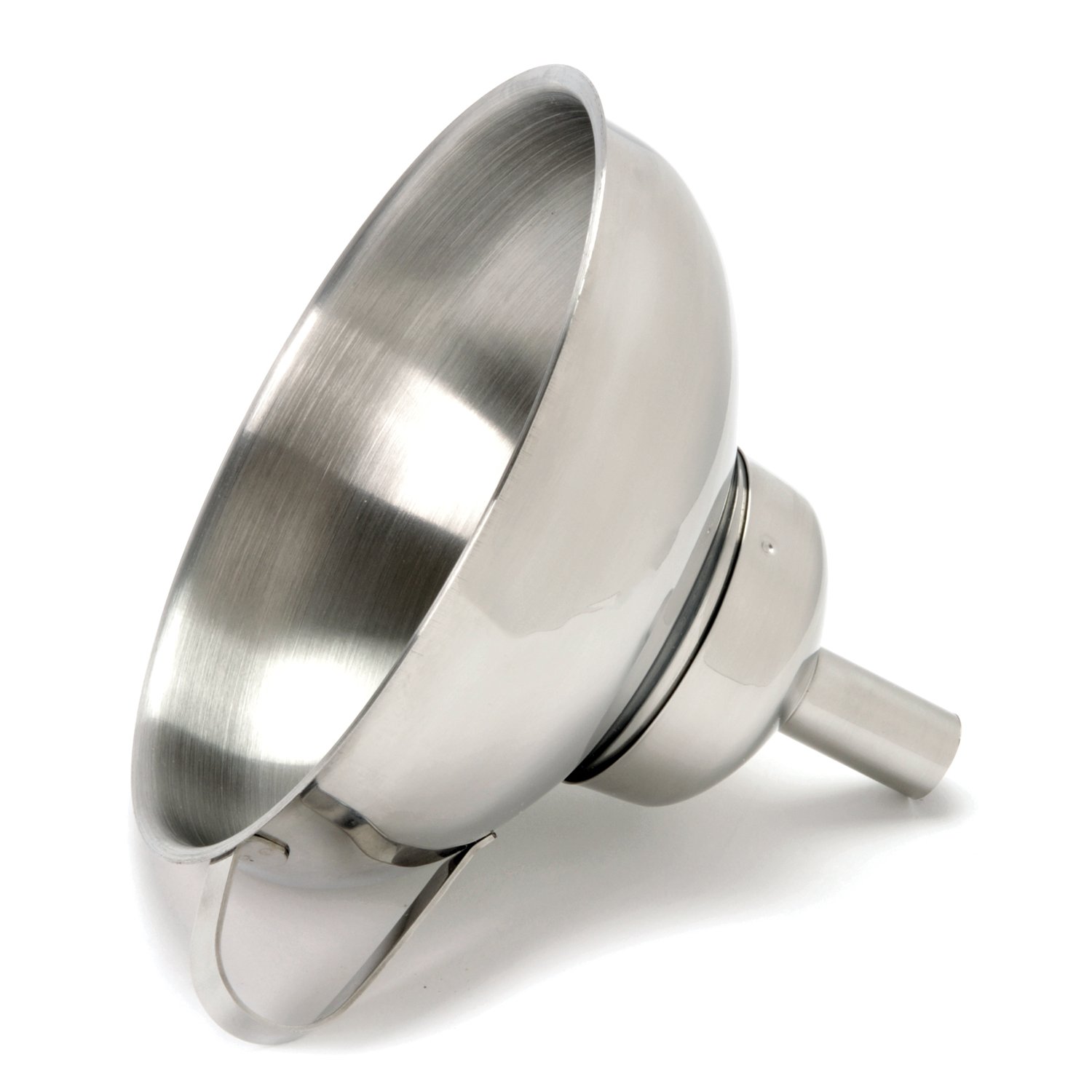 Norpro 5-Inch Stainless Steel Funnel with Removable Spout - Silver Kitchen Funnel for Cooking, Baking, Oil Pouring & Liquid Transfer - Perfect for Home, Restaurant & DIY Projects