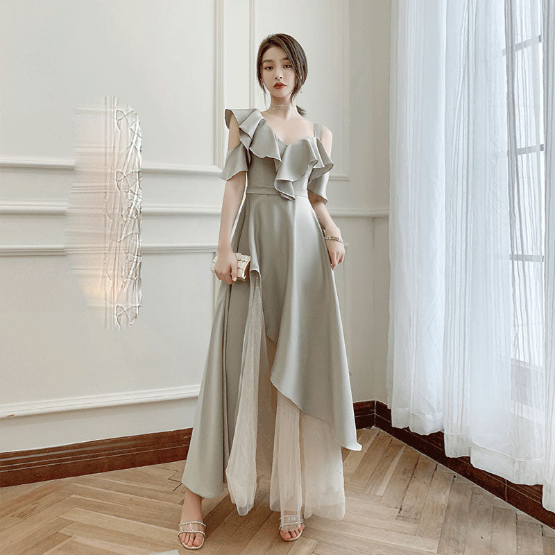 Elegant Green A-Line Long Bridesmaid Dress - Formal Evening Gown for Weddings, Parties & Special Occasions | Perfect for Bridesmaids, Prom & Black Tie Events