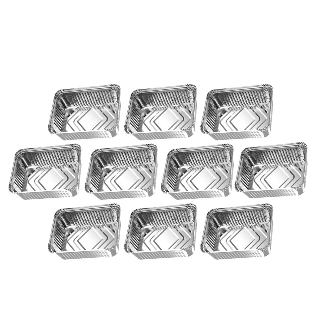 UPKOCH 10-Pack Aluminum Foil Pans - Disposable Takeout Containers for Cooking, Baking & Meal Prep - Perfect for Parties, Picnics & Food Storage