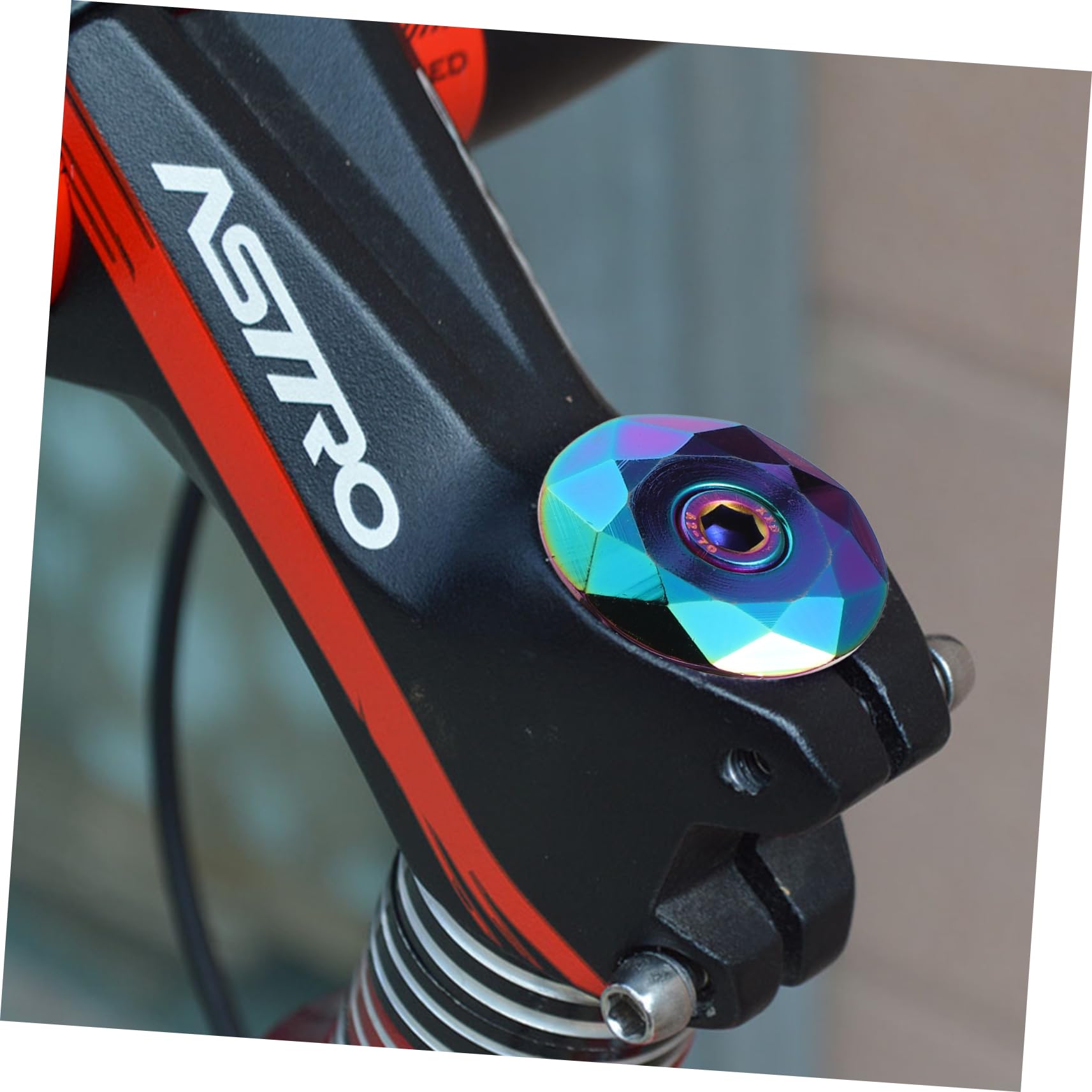 SUPVOX 1 Set Bicycle Stem Cover - Bike Headset Cap for Cycling Accessories | Durable Headphone Cycle Headset Protector | Perfect for Mountain Bikes, Road Bikes & Commuter Bicycles