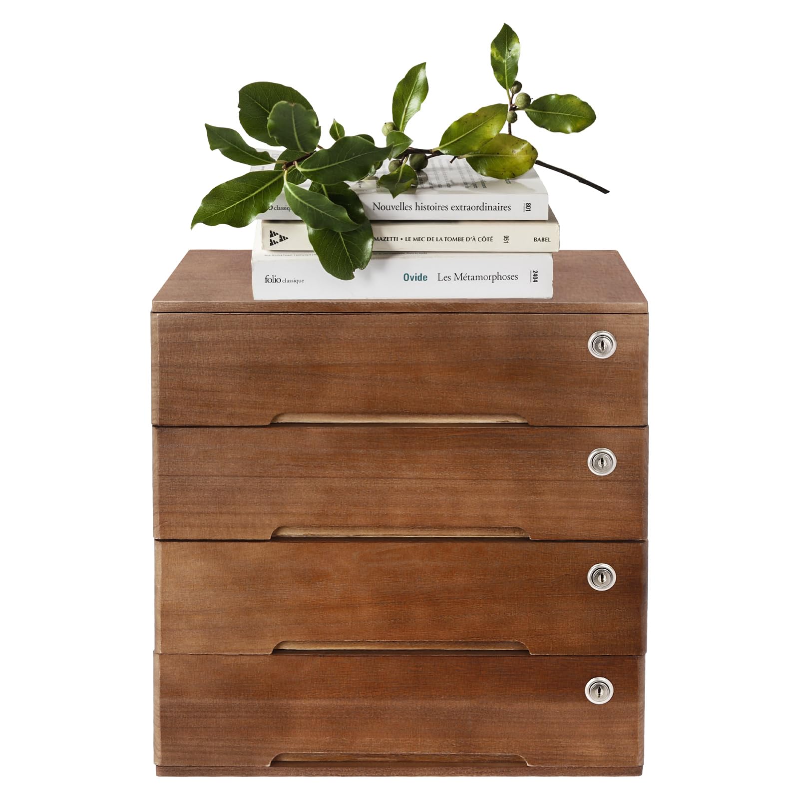 Lockable Wooden File Cabinet for Office - 15.75