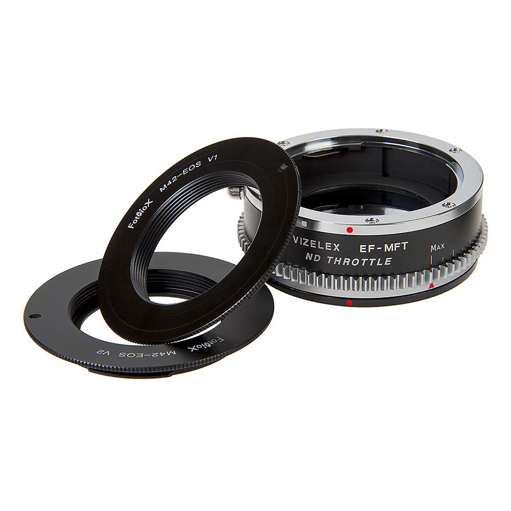 Vizelex CINE ND Throttle Adapter Kit for M42 Lenses - Compatible with Micro Four Thirds Cameras - Perfect for Cinematic Filming & Photography