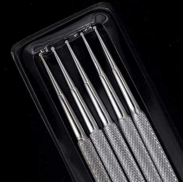 5Pcs Stainless Steel Nail Dotting Tools Set for Nail Art, DIY Manicure, and Professional Nail Designs - Perfect for Home, Salon, and Nail Art Enthusiasts